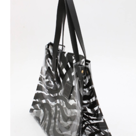 Dooney & Bourke Tiger Striped Vinyl and Leather - Picture 5 of 5